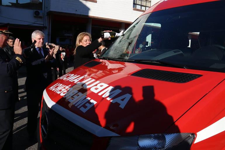 Batismo da nova Âmbulância de Socorro entregue aos BVA